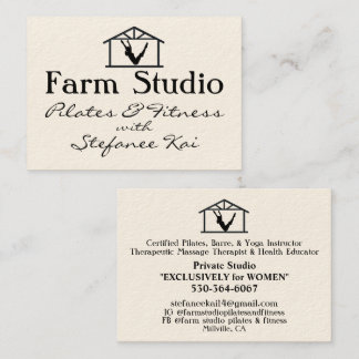 Agrostudio Pilates & Fitness Yoga Visitenkarte