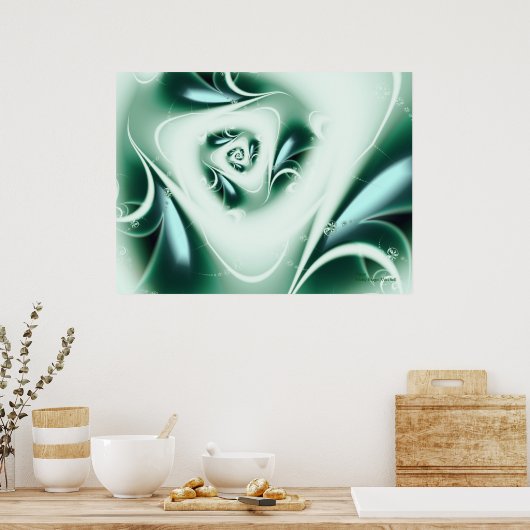 Agua Abstrakt Art Poster (Küche)