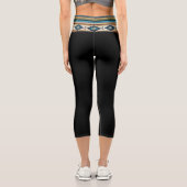 "AGUA BAND / BLACK" - High Waisted Capris (Rückseite)