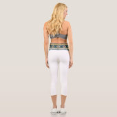 “AGUA BAND / WHITE” High-Waisted Capris  (Rückseite)