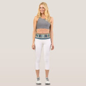 “AGUA BAND / WHITE” High-Waisted Capris  (Vorderseite)
