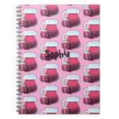 Agua De Jamaica Agua Fresca Notizblock (Vorderseite)