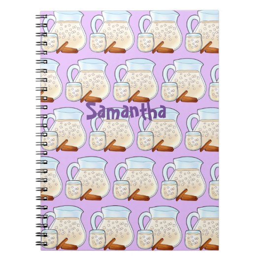 Agua De Orchata De Arroz Notizblock (Vorderseite)