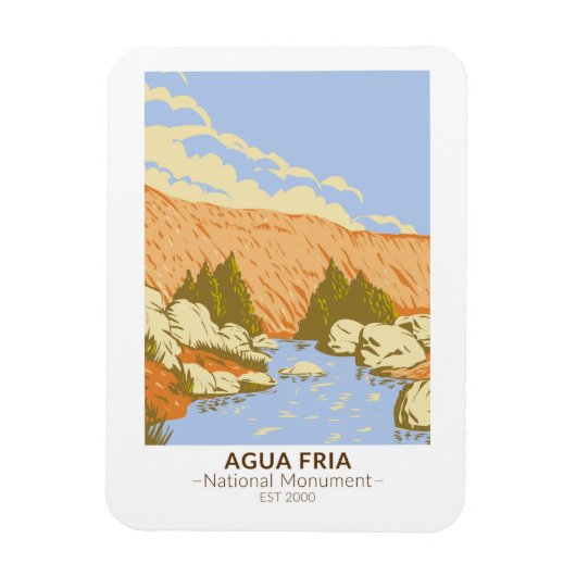 Agua Fria National Monument Badger Springs Canyon Magnet (Vertikal)