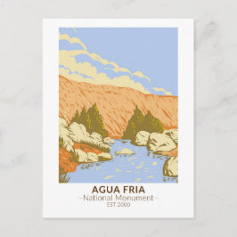 Agua Fria National Monument Badger Springs Canyon Postkarte