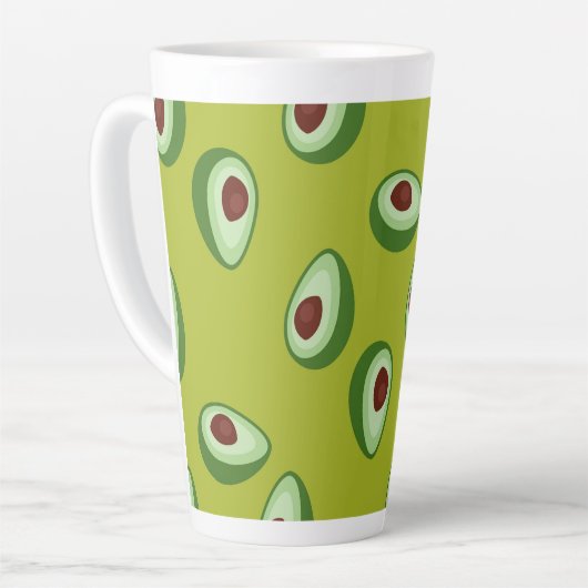 aguacates Muster Milchtasse (Linke Ecke)
