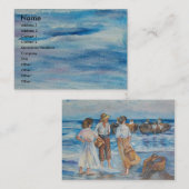 Aguardando OS pescadores - óleo - 30x60, Name,… Visitenkarte (Vorne/Hinten)