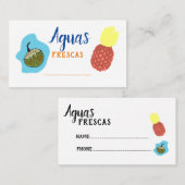 Aguas Frescas Visitenkarte (Vorne/Hinten)