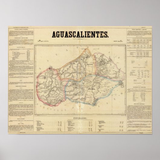 Aguascalientes, Mexiko Poster (Vorne)