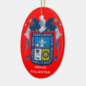 Aguascalientes*, Mexiko-Weihnachtsverzierung Keramik Ornament (Links)