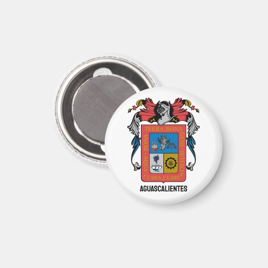 Aguascalientes (Staat) Wappen - MEXICO Magnet (Vorderseite/Rückseite)