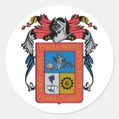 Aguascalientes (Staat) Wappen - MEXICO Runder Aufkleber (Vorderseite)