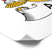 Aguayo Familienwappen Poster (Ecke)