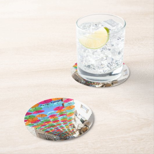 Agueda Runder Pappuntersetzer (Vor Ort)