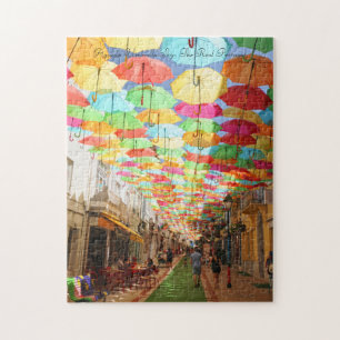 Agueda Umbrella Sky - Das echte Portugal Puzzle