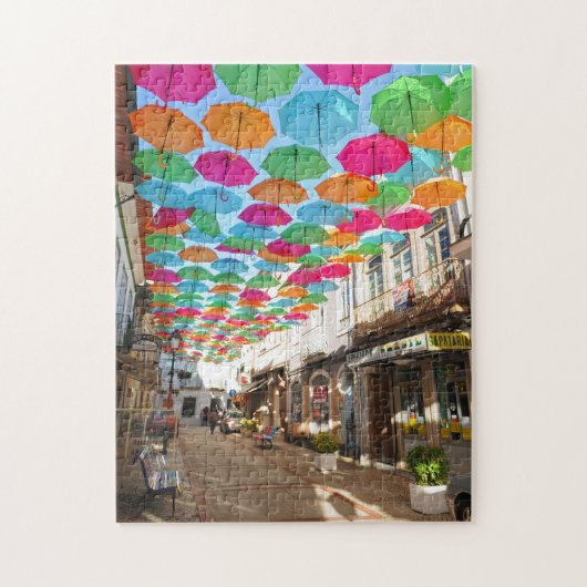 Agueda Umbrella Sky - Das wahre Portugal Puzzle (Vertikal)