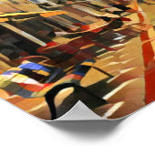 Agueda Umbrella Sky Portugal Poster (Ecke)