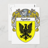 Aguilar Coat of Arms (Mantled) Postkarte (Vorne/Hinten)