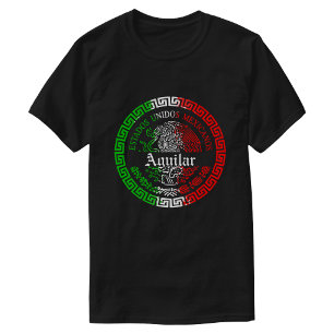 Aguilar Familienname Mexiko Thema T-Shirt Männer