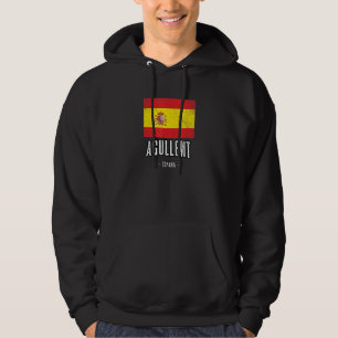 Agullent Spain Es Flag Stadt Bandera Ropa Hoodie