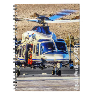 AgustaWestland AW139 Polizei-Hubschrauber Notizblock