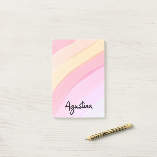 Agustina Arcoiris rechteckige Post-it-Notizen Post-it Klebezettel (Auf Schreibtisch)