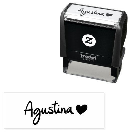 Agustina Custom Briefmarke Permastempel (Beispiel)