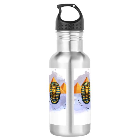 ÄGYPT DESERT PYRAMID EDELSTAHLFLASCHE (Rückseite)