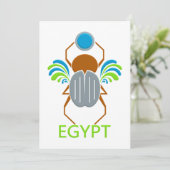 ÄGYPT-Einladung - anpassen Einladung (Stehend Vorderseite)