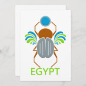 ÄGYPT-Einladung - anpassen Einladung (Vorne/Hinten)