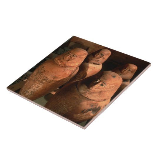 Ägypten, 26. Dynastie Canopic-Gläser gefunden in A Fliese (Seite)