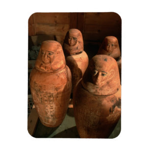 Ägypten, 26. Dynastie Kanopenkrüge gefunden in Abu Magnet