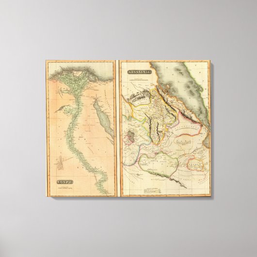 Ägypten, Abessinien Leinwanddruck (Vorderseite)