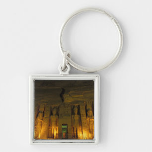 Ägypten, Abu Simbel, beleuchtete Fassade des klein Schlüsselanhänger