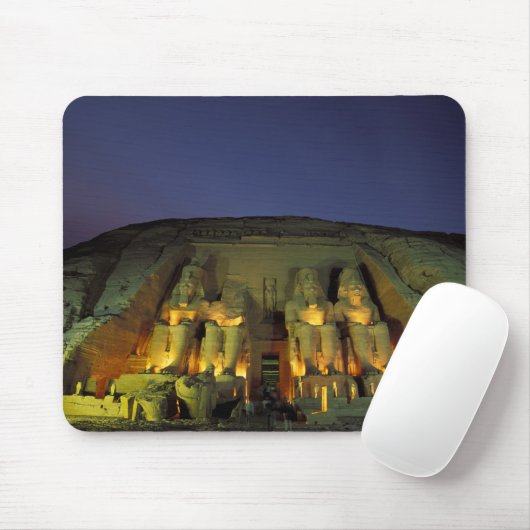 Ägypten, Abu Simbel, Kolossale Figuren von Ramesse Mousepad (Mit Mouse)