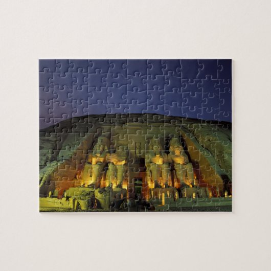 Ägypten, Abu Simbel, Kolossale Figuren von Ramesse Puzzle (Horizontal)