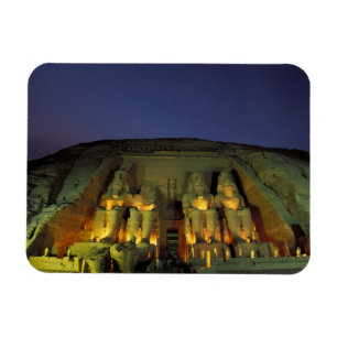 Ägypten, Abu Simbel, Kolossale Figuren von Ramses Magnet