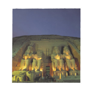 Ägypten, Abu Simbel, Kolossalfiguren von Ramesses Notizblock