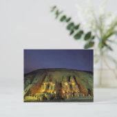 Ägypten, Abu Simbel, Kolossalfiguren von Ramesses Postkarte (Stehend Vorderseite)