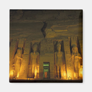 Ägypten, Abu Simbel, Lichtfassade der kleinen Magnet