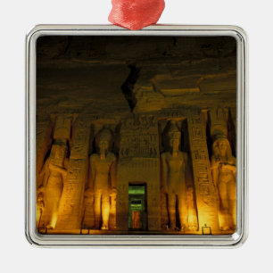 Ägypten, Abu Simbel, Lichtfassade der kleinen Ornament Aus Metall