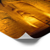 Ägypten, Abu Simbel, Lichtfassade des Kleinen Poster (Ecke)