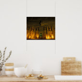 Ägypten, Abu Simbel, Lichtfassade des Kleinen Poster (Küche)