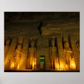 Ägypten, Abu Simbel, Lichtfassade des Kleinen Poster (Vorne)