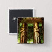 Ägypten, Abu Simbel, Statue Ramesses II, Button (Vorne & Hinten)