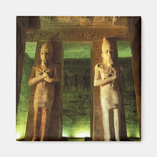 Ägypten, Abu Simbel, Statue Ramesses II, Magnet (Vorne)