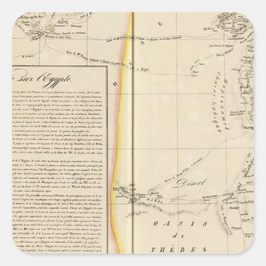 Ägypten, Afrika 11 Quadratischer Aufkleber (Vorderseite)
