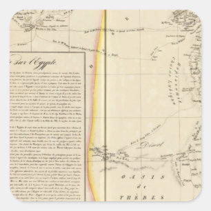 Ägypten, Afrika 11 Quadratischer Aufkleber