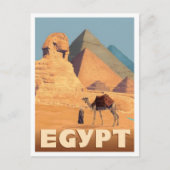 Ägypten Afrika Vintage Reise  Postkarte (Vorderseite)
