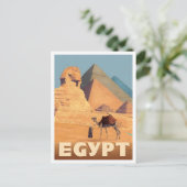 Ägypten Afrika Vintage Reise  Postkarte (Stehend Vorderseite)